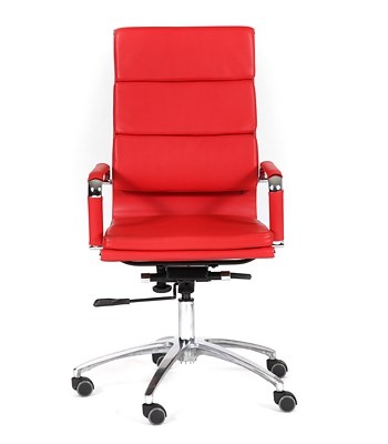 Офисное кресло CHAIRMAN 750 экокожа красная в Иваново - изображение 1